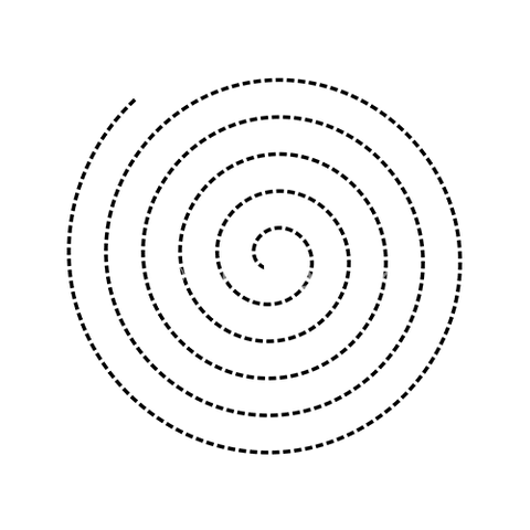 archimedes spiral eksempel